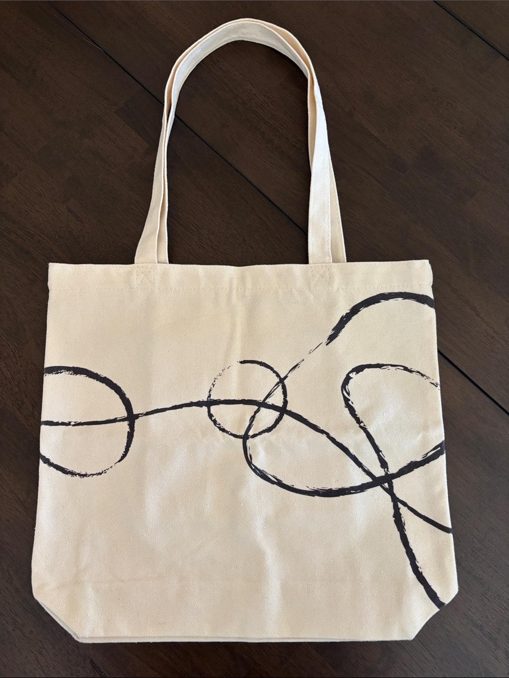 Modern Minimal Cream Off White Tote Bag Shoulder Bag Zip top Like New